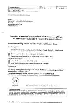 Download PDF-Datei: Nachweis zur Steuerschuldnerschaft